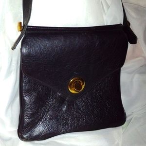 Vintage black leather purse.